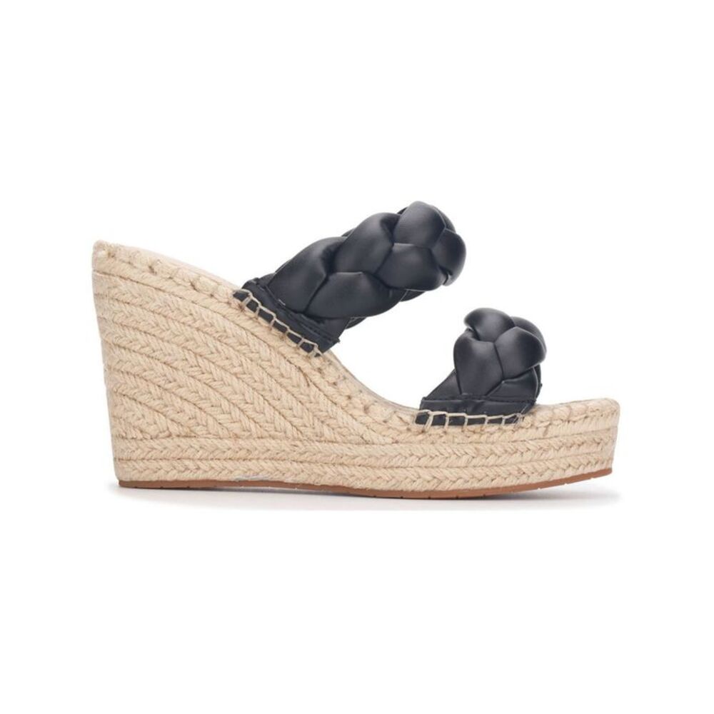 KENNETH COLE Womens Black 1-1/2" Platform Olivia Wedge Shoes 9 M